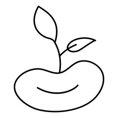 Vector design of growing plant

