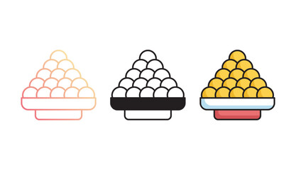 Ladu icon design with white background stock illustration