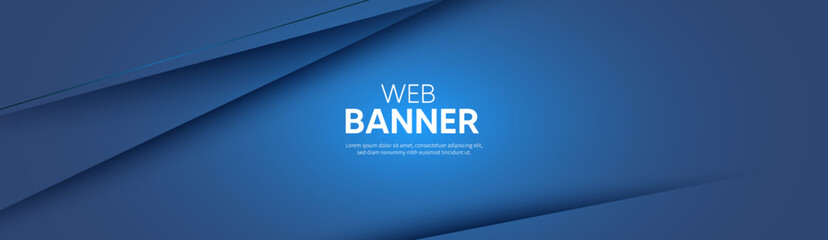 Blue background, Blue banner
