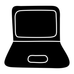 Modern design icon of laptop 

