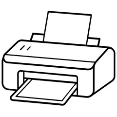 Printer line icon 