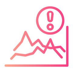 risk assessment gradient icon