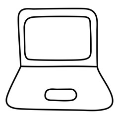 Modern design icon of laptop 

