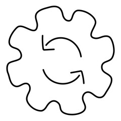 Obraz premium Perfect design icon of setting update 