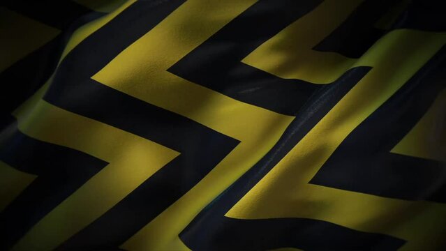 a fabric surface with a zigzag texture and wave motion. The intricate pattern of the zigzag design combined with the smooth wave-like movement creates a visually captivating effect