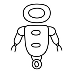 An icon design of talk bot

