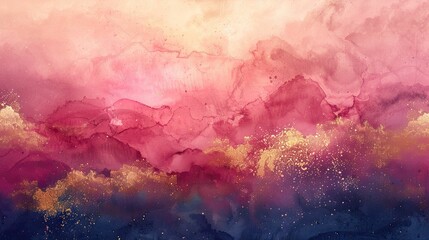 Fototapeta premium Abstract watercolor background. Hand-drawn illustration for your design