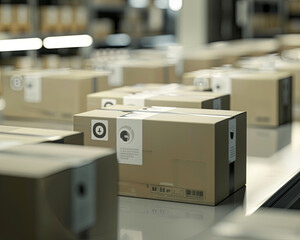 conveyor belt in factory