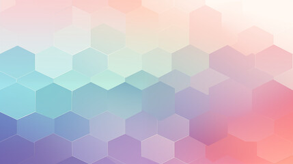 Geometric Abstract Image Pattern Background, Hexagonal Shapes in Pastel Colors, Wallpaper, Background, Cell Phone Cover and Screen, Smartphone, Computer, Laptop, 16:9 Format - PNG