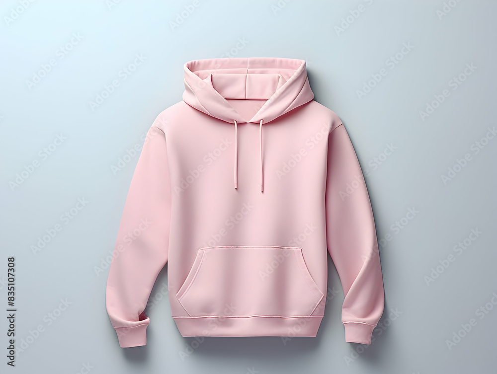 Wall mural Premium Hoodie mockup, fashionable hoodie on hanger, Clothing mockup, apparel hoodie mockup