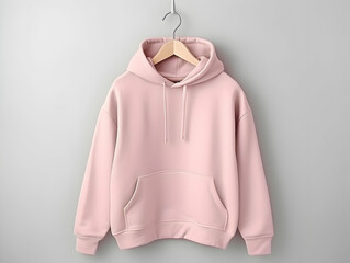 Premium Hoodie mockup, fashionable hoodie on hanger, Clothing mockup, apparel hoodie mockup