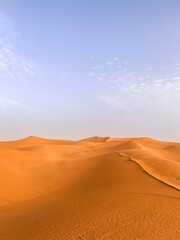 Guide Rope for Navigation in the Desert Landscape of Merzouga, Morocco