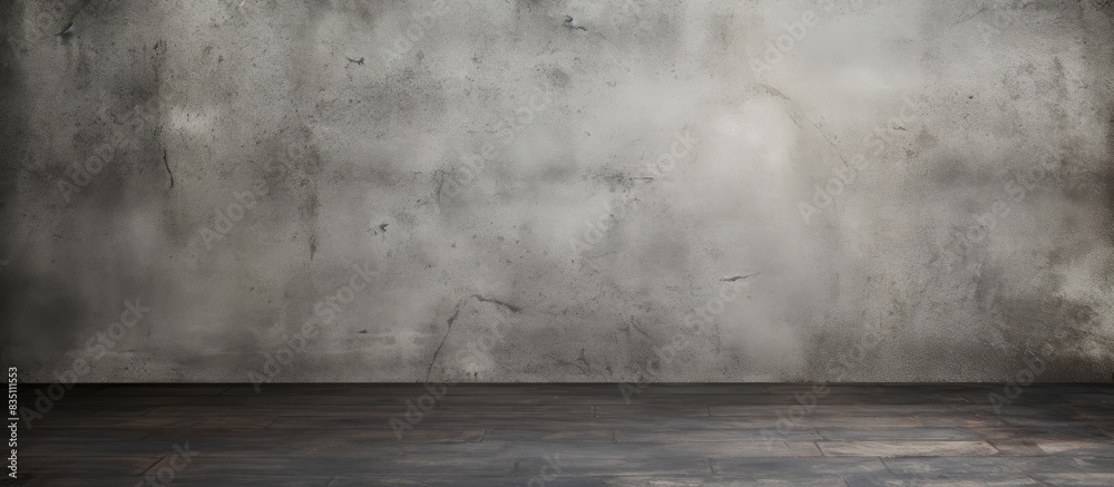Poster old gray textured cement floor with a weathered look, offering a rustic charm and ideal as a backdro
