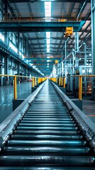 Obraz premium Mass Production Line for Electric Vehicle Battery Cells