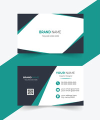 Modern and simple business card design template. Business card for business and personal use. Vector illustration design.
