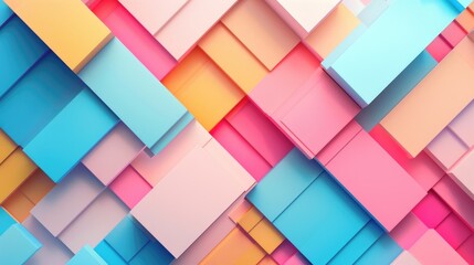 Geometric Pattern with Smooth Color Transitions