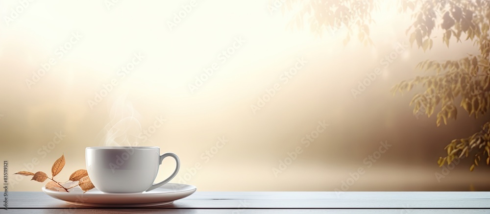 Poster fresh morning charm captured in a serene copy space image.