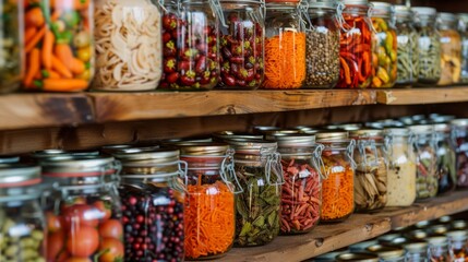 A grocery store with aisles of fresh produce including peppers, tomatoes