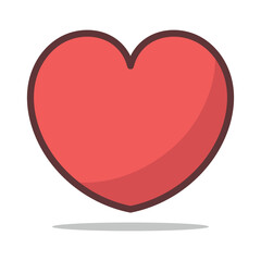 Heart Filled Outline