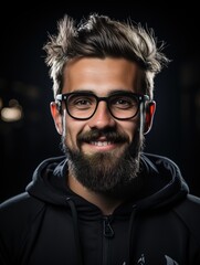 Fototapeta premium portrait of a man with glasses
