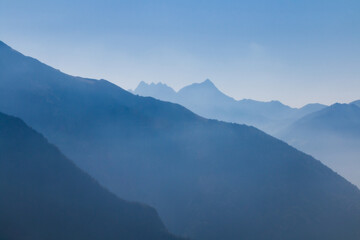 gradient mountain landscape ideal as a background