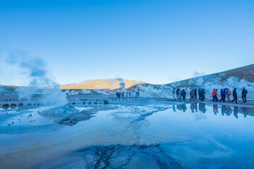 View of Geysers del Tatio at Atacama Desert - Atacama, Chile