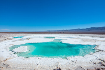 View of the Hidden Lagoons of Baltinache (Lagunas Escondidas de Baltinache) - Atacama, Chile