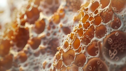 Engrossing of Skin Cells' Intricate Surface in TV Ad Aesthetic