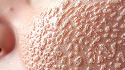 Fototapeta premium High Definition Human Skin Surface: A Close-up Look at Intricate Pores and Epidermal Texture