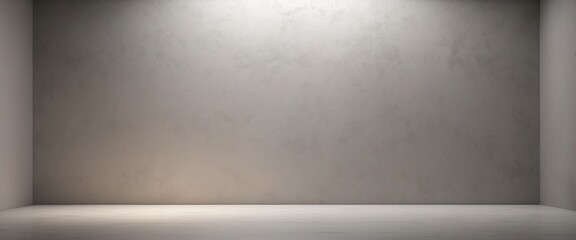 Minimal abstract background for product presentation Llight on gray plaster wall.