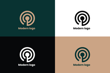 letter q lineart logo, letter oq logo, target icon, logomark, brandmark, 
