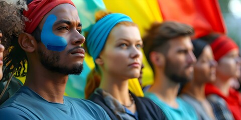 Diverse group of activists advocating for racial equality and justice in protests. Concept Racial Equality, Advocacy, Protests, Activism, Diversity