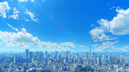 Obraz premium 東京ビル風景
