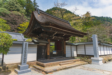 Obraz premium 奈良 室生寺 本坊山門