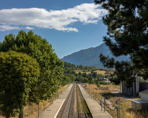 railway in the mountains