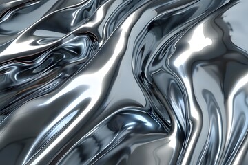 a liquid silver chromatic background