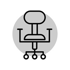 Office chair icon PNG