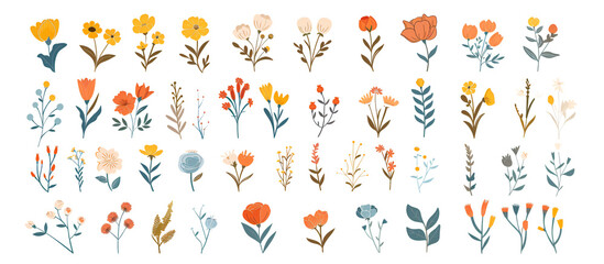 A set of beautiful flower graphics for web & design needs! Perfect for beauty, fashion, nature, spa, events & more.