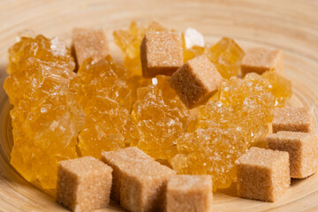 Traditional Uzbek navat sugar and cane sugar.