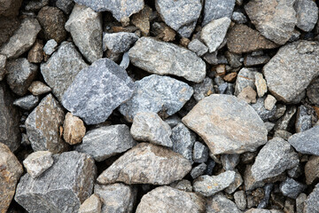 granite background, many rocky stones