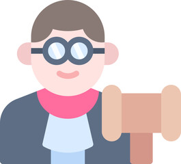Judge man icon