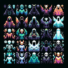 Pixel Art RPG Phantoms Sprite Sheet