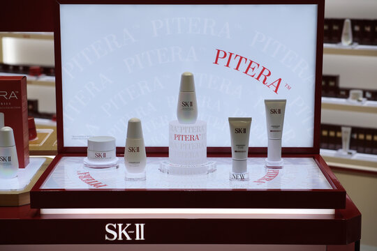Jeju, South Korea-May 24th 2024: SK-II skincare product in store.