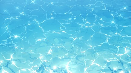 Obraz premium Sparkling Blue Water Surface Reflection