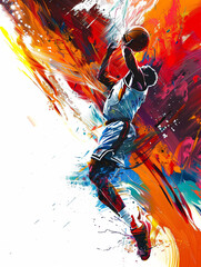 Basketball abstract background