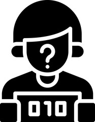 Suspect criminal icon