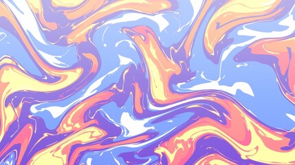 Swirling Abstract Colorful Pattern