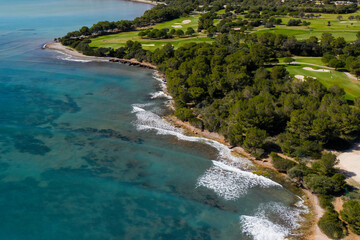 Club de Golf de Alcanada, Islas baleares. 27 de Febrero 2024 Golf from Alcanada, Alcudia Light House.