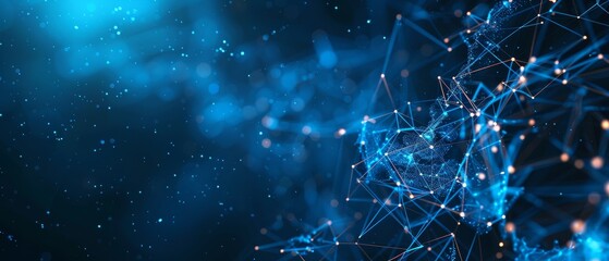 Modern Technology Concept: Digital background perfect for tech processes, neural networks.