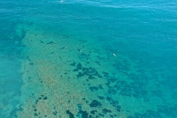 Mediterranenan transparent water of Mallorca best beaches. Perfect for diving srnokeling paddling....